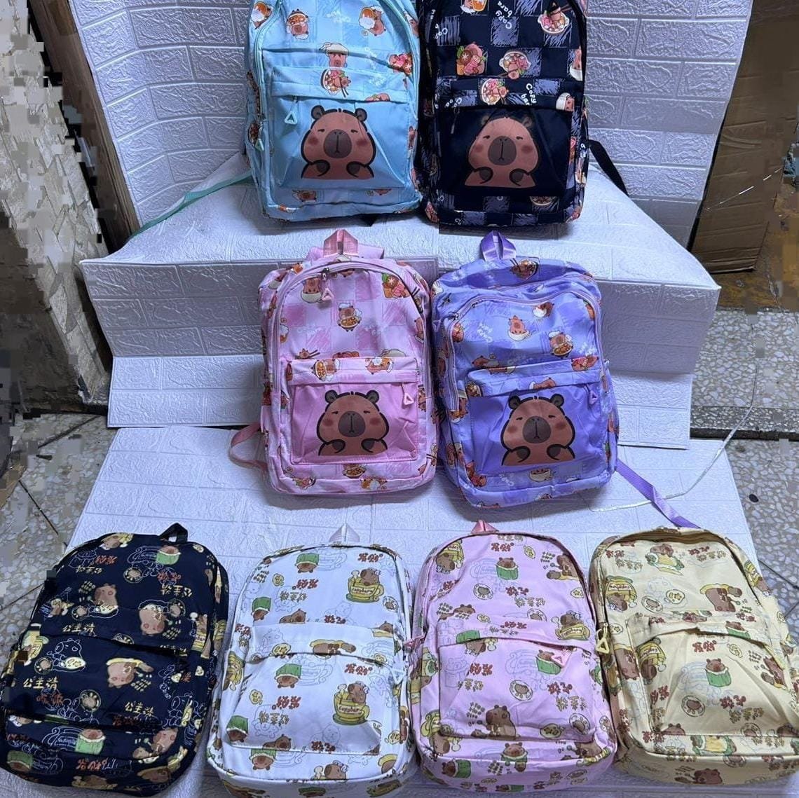 🎒✨ MOCHILAS EN CAPIBARA – MODELOS SURTIDOS ✨🎒